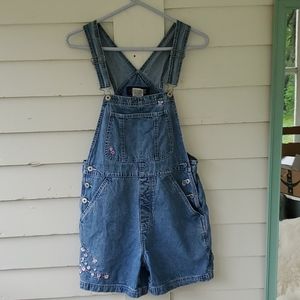 L.A. BLUES EMBROIDERED Light Wash Denim Overalls